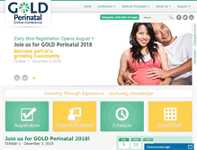 Tablet Screenshot of goldperinatal.com